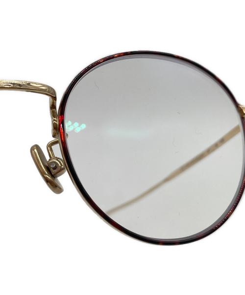 VONN（ヴォン）VONN (ヴォン) 眼鏡 レッド×ゴールドの古着・服飾アイテム