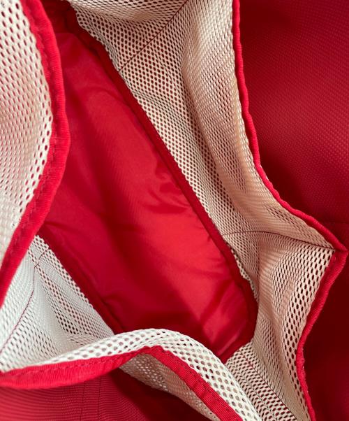 PORTER GIRL（ポーターガール）PORTER GIRL (ポーターガール) ボーイフレンドトートバッグ レッド×アイボリーの古着・服飾アイテム