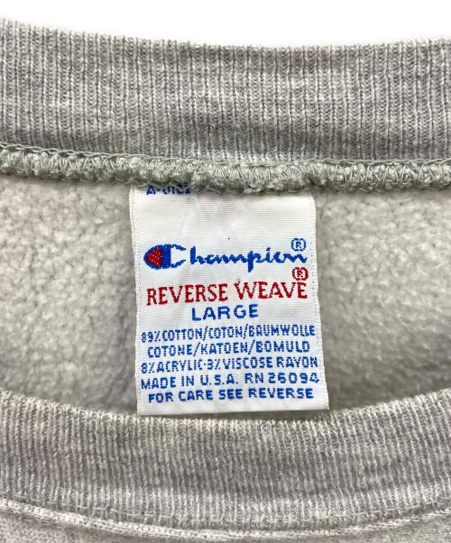Champion（チャンピオン）Champion (チャンピオン) リバースウィーブスウェット グレー×オレンジ サイズ:Lの古着・服飾アイテム