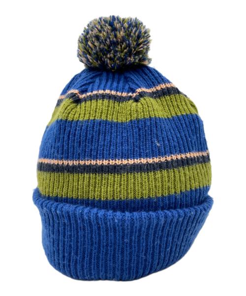 SUPREME（シュプリーム）SUPREME (シュプリーム) Big Stripe Beanie ブルー×グリーンの古着・服飾アイテム