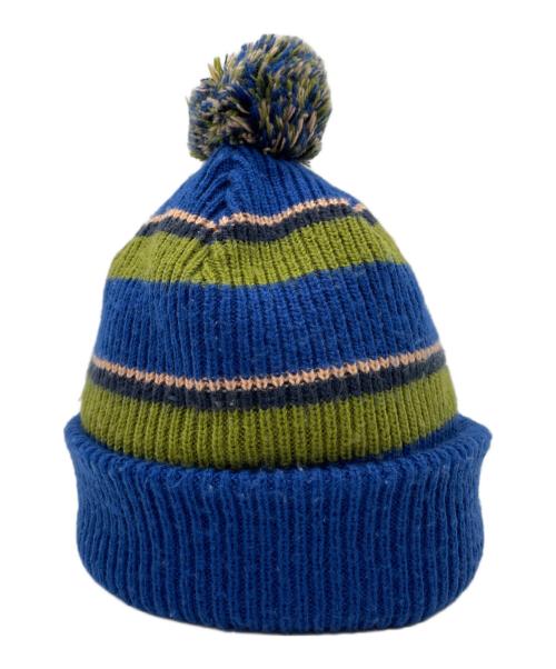 SUPREME（シュプリーム）SUPREME (シュプリーム) Big Stripe Beanie ブルー×グリーンの古着・服飾アイテム