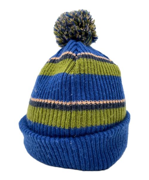 SUPREME（シュプリーム）SUPREME (シュプリーム) Big Stripe Beanie ブルー×グリーンの古着・服飾アイテム