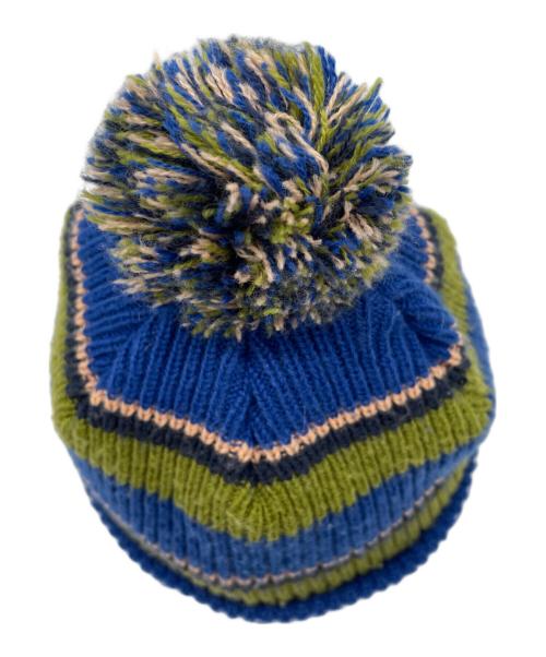 SUPREME（シュプリーム）SUPREME (シュプリーム) Big Stripe Beanie ブルー×グリーンの古着・服飾アイテム