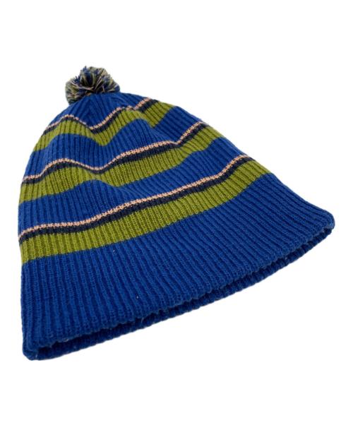 SUPREME（シュプリーム）SUPREME (シュプリーム) Big Stripe Beanie ブルー×グリーンの古着・服飾アイテム