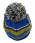 中古・古着 SUPREME (シュプリーム) Big Stripe Beanie ブルー×グリーン：6000円