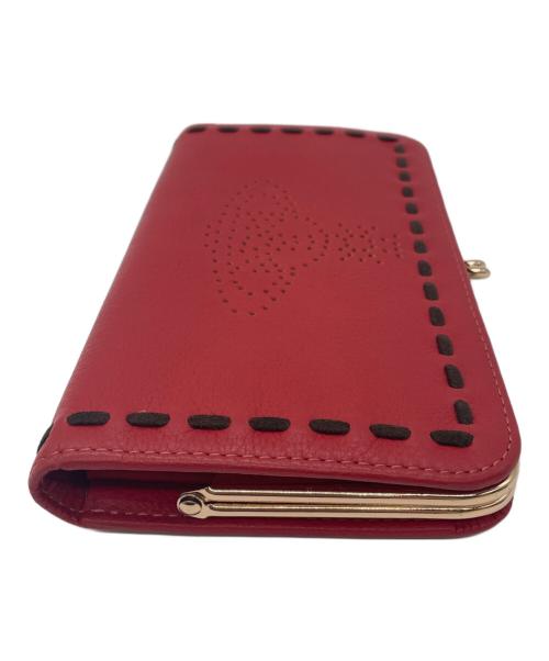 Vivienne Westwood（ヴィヴィアンウエストウッド）Vivienne Westwood (ヴィヴィアンウエストウッド) 長財布 レッド×ブラックの古着・服飾アイテム