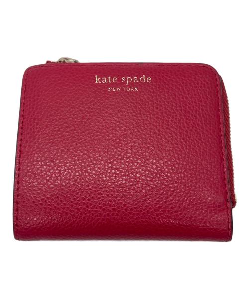 Kate Spade（ケイトスペード）Kate Spade (ケイトスペード) 2つ折り財布 レッドの古着・服飾アイテム