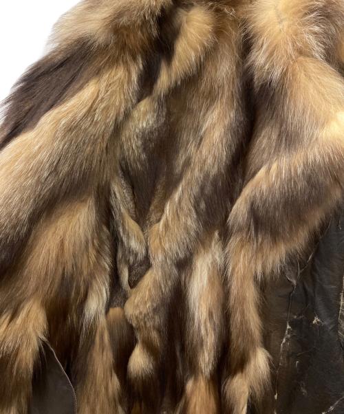 INES ET MARECHAL（イネス エ マレシャル）INES ET MARECHAL (イネス エ マレシャル) 毛皮ショートコート ブラウン サイズ:40の古着・服飾アイテム