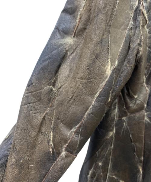 INES ET MARECHAL（イネス エ マレシャル）INES ET MARECHAL (イネス エ マレシャル) 毛皮ショートコート ブラウン サイズ:40の古着・服飾アイテム