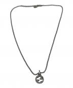 GUCCIグッチ）の古着「インターロッキングGネックレス」｜シルバー