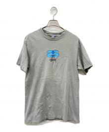 stussy（ステューシー）の古着「ショーンロゴカットソー」｜グレー×ブルー