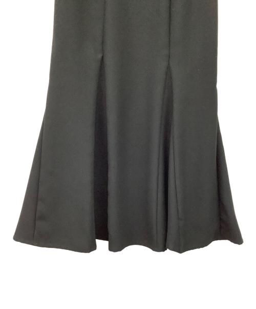 Snidel（スナイデル）Snidel (スナイデル) ハイウエストヘムフレアスカート ブラックの古着・服飾アイテム