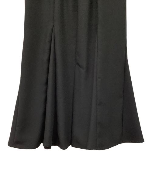 Snidel（スナイデル）Snidel (スナイデル) ハイウエストヘムフレアスカート ブラックの古着・服飾アイテム