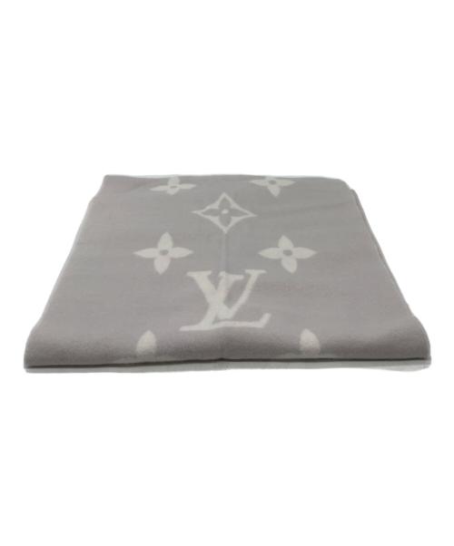LOUIS VUITTON（ルイ ヴィトン）LOUIS VUITTON (ルイ ヴィトン) マフラー･レイキャビック ライトグレーの古着・服飾アイテム