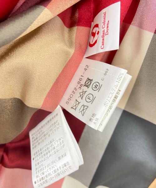 BLUE LABEL CRESTBRIDGE（ブルーレーベルクレストブリッジ）BLUE LABEL CRESTBRIDGE (ブルーレーベルクレストブリッジ) ダウンジャケット マルチカラー サイズ:36の古着・服飾アイテム