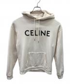 CELINEセリーヌ）の古着「ルーズ フーディー」｜ピンク×ブラック