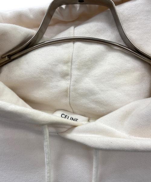 CELINE（セリーヌ）CELINE (セリーヌ) ルーズ フーディー ピンク×ブラック サイズ:Mの古着・服飾アイテム