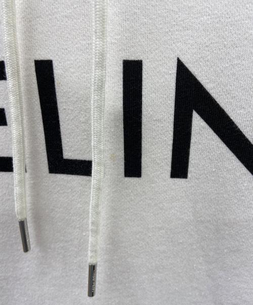 CELINE（セリーヌ）CELINE (セリーヌ) ルーズ フーディー ピンク×ブラック サイズ:Mの古着・服飾アイテム