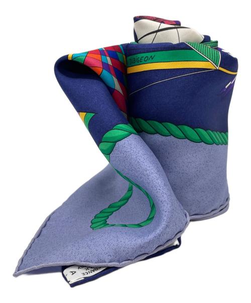 HERMES（エルメス）HERMES (エルメス) スカーフ ネイビーの古着・服飾アイテム