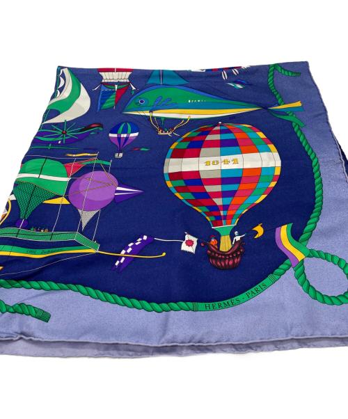 HERMES（エルメス）HERMES (エルメス) スカーフ ネイビーの古着・服飾アイテム