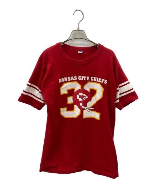 Champion（チャンピオン）Champion (チャンピオン) 半袖カットソー レッド サイズ:Lの古着・服飾アイテム