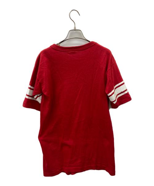 Champion（チャンピオン）Champion (チャンピオン) 半袖カットソー レッド サイズ:Lの古着・服飾アイテム