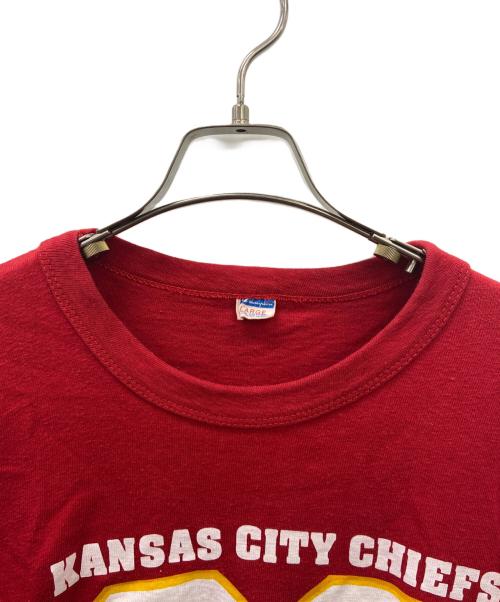 Champion（チャンピオン）Champion (チャンピオン) 半袖カットソー レッド サイズ:Lの古着・服飾アイテム