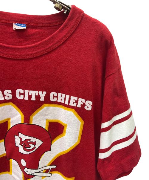 Champion（チャンピオン）Champion (チャンピオン) 半袖カットソー レッド サイズ:Lの古着・服飾アイテム