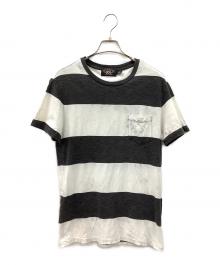 RRL（ダブルアールエル）の古着「半袖カットソー」｜ホワイト×グレー