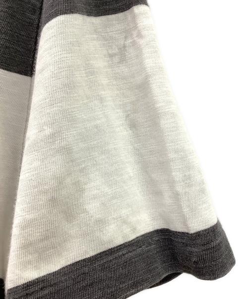 RRL（ダブルアールエル）RRL (ダブルアールエル) 半袖カットソー ホワイト×グレー サイズ:Sの古着・服飾アイテム