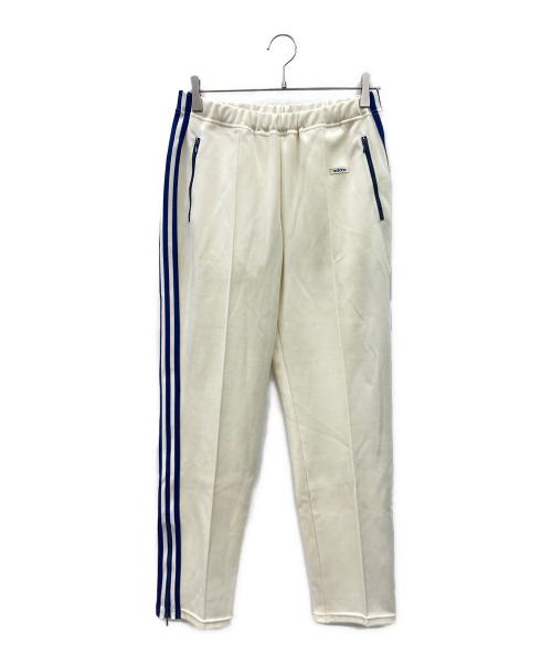 adidas（アディダス）adidas (アディダス) トラックパンツ ホワイト×ネイビー サイズ:6号の古着・服飾アイテム