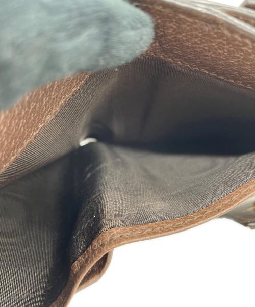 GUCCI（グッチ）GUCCI (グッチ) 2つ折り財布 ブラウン×ベージュの古着・服飾アイテム