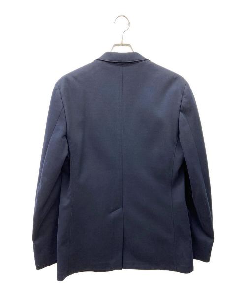 Salvatore Ferragamo（サルヴァトーレ フェラガモ）Salvatore Ferragamo (サルヴァトーレ フェラガモ) テーラードジャケット ネイビー×レッド サイズ:50の古着・服飾アイテム