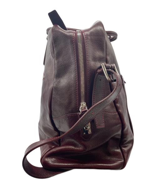 totem re vooo（トーテムリボー）totem re vooo (トーテムリボー) ボストンバッグ ボルドーの古着・服飾アイテム