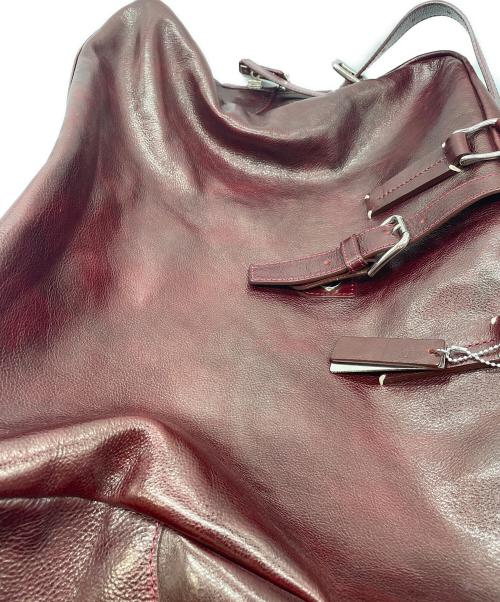 totem re vooo（トーテムリボー）totem re vooo (トーテムリボー) ボストンバッグ ボルドーの古着・服飾アイテム