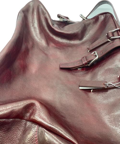 totem re vooo（トーテムリボー）totem re vooo (トーテムリボー) ボストンバッグ ボルドーの古着・服飾アイテム