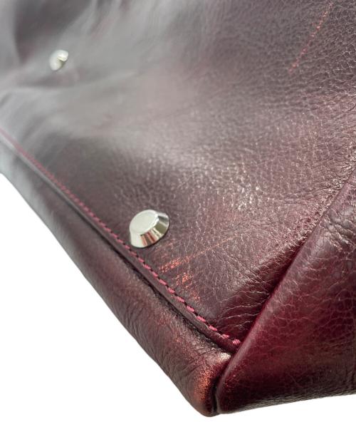 totem re vooo（トーテムリボー）totem re vooo (トーテムリボー) ボストンバッグ ボルドーの古着・服飾アイテム