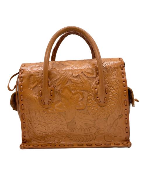 Carving Tribes（カービングトライブス）Carving Tribes (カービングトライブス) ハンドバッグ ブラウンの古着・服飾アイテム