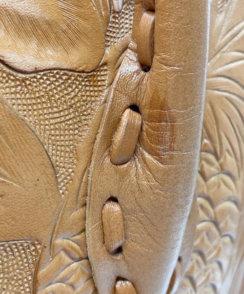 Carving Tribes（カービングトライブス）Carving Tribes (カービングトライブス) ハンドバッグ ブラウンの古着・服飾アイテム