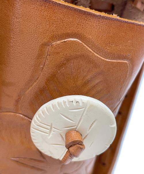 Carving Tribes（カービングトライブス）Carving Tribes (カービングトライブス) ハンドバッグ ブラウンの古着・服飾アイテム