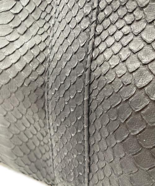 記載無（キサイナシ）記載無 (キサイナシ) レザーボストンバッグ ブラックの古着・服飾アイテム