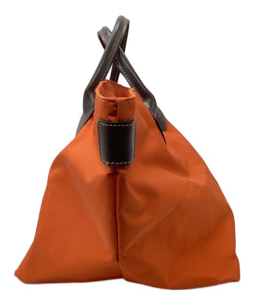 Herve Chapelier（エルベシャプリエ）Herve Chapelier (エルベシャプリエ) ハンドバッグ オレンジ×ブラウンの古着・服飾アイテム