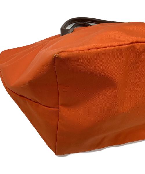 Herve Chapelier（エルベシャプリエ）Herve Chapelier (エルベシャプリエ) ハンドバッグ オレンジ×ブラウンの古着・服飾アイテム