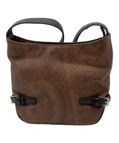 ETRO（エトロ）ETRO (エトロ) ワンショルダーバッグ ブラウン×ブラックの古着・服飾アイテム