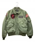AVIREXアヴィレックス）の古着「CWU 36Pフライトジャケット」｜グリーン