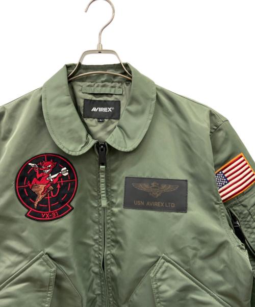 AVIREX（アヴィレックス）AVIREX (アヴィレックス) CWU 36Pフライトジャケット グリーン サイズ:Lの古着・服飾アイテム