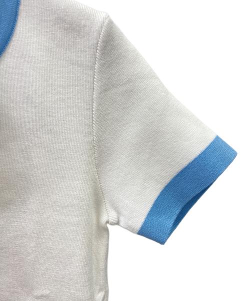 CHANEL（シャネル）CHANEL (シャネル) ココマークサマーニット ホワイト×ブルー サイズ:42の古着・服飾アイテム