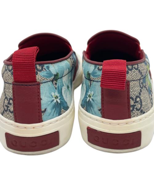 GUCCI（グッチ）GUCCI (グッチ) スリッポン ブルー×ベージュ サイズ:SIZE35の古着・服飾アイテム