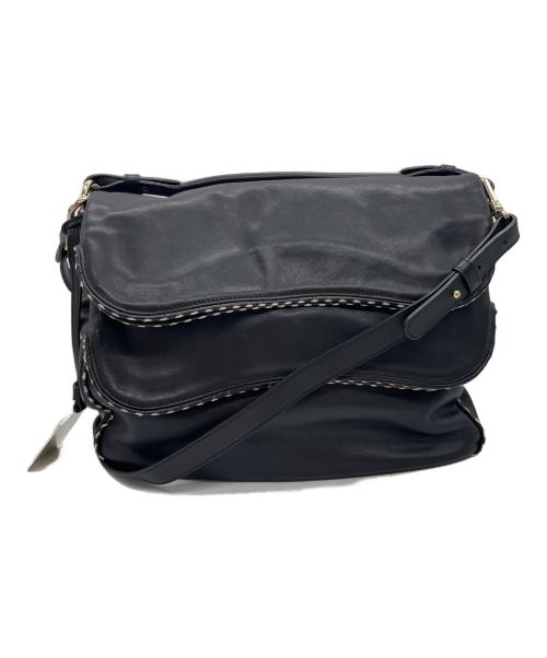 EMPORIO ARMANI（エンポリオアルマーニ）EMPORIO ARMANI (エンポリオアルマーニ) ショルダーバッグ ブラック×ホワイトの古着・服飾アイテム