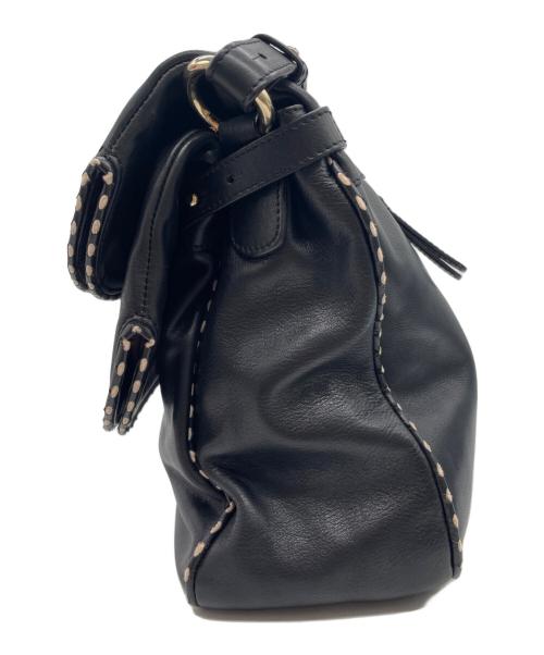 EMPORIO ARMANI（エンポリオアルマーニ）EMPORIO ARMANI (エンポリオアルマーニ) ショルダーバッグ ブラック×ホワイトの古着・服飾アイテム